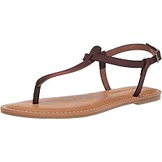 Amazon Essentials Women's Casual Thong Sandal with Ankle Strap | Amazon (US)