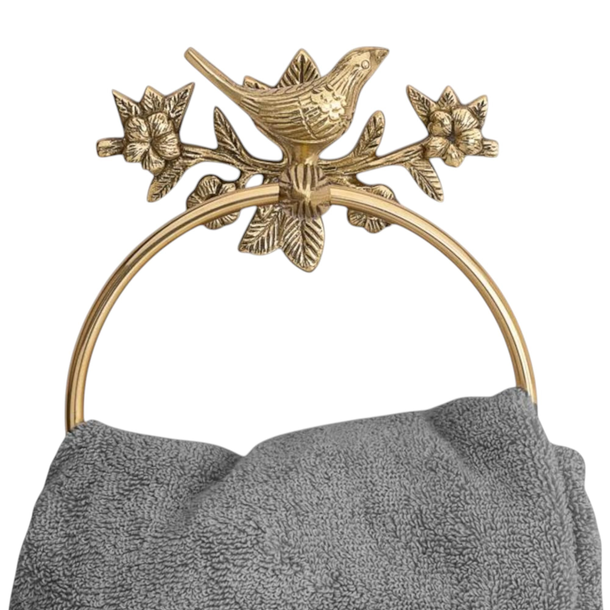 STYLENT Decor Solid Brass Bird Antique Towel Ring Bathroom Accessories Retro Hardware Bath Towel ... | Amazon (US)