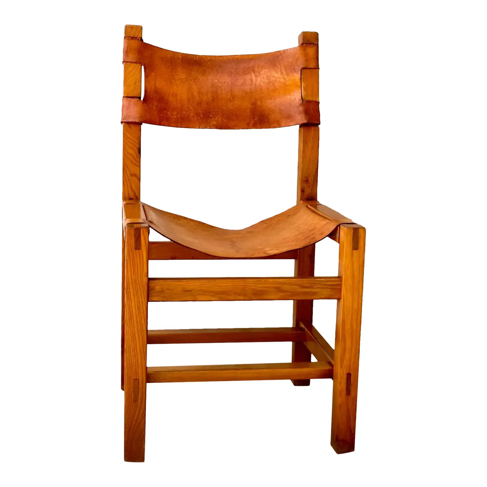 1960s French Modern Pierre Chapo Style Chair | Chairish