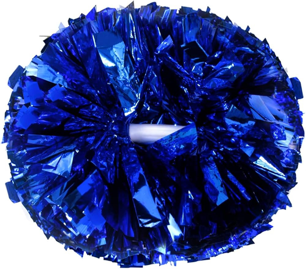 Lovecheer 2PCS Metallic Pom Poms Cheerleading with Baton Handle Cheer Pompoms for Kids Adults Tea... | Amazon (US)