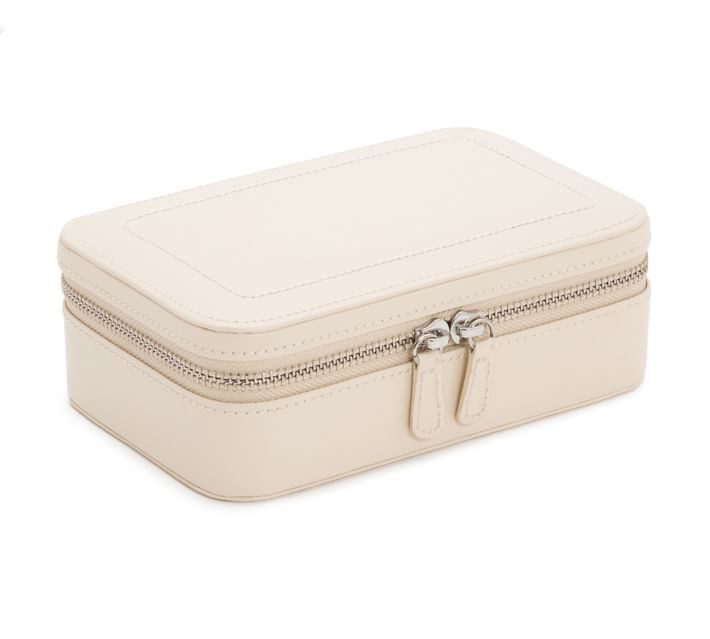 Sophia Square Zip Leather Jewelry Case | Pottery Barn (US)