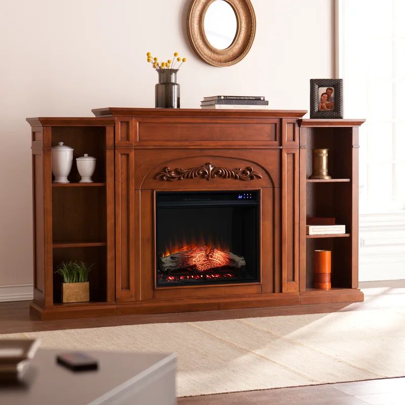 Tonsey 72.5'' W Electric Fireplace | Wayfair North America