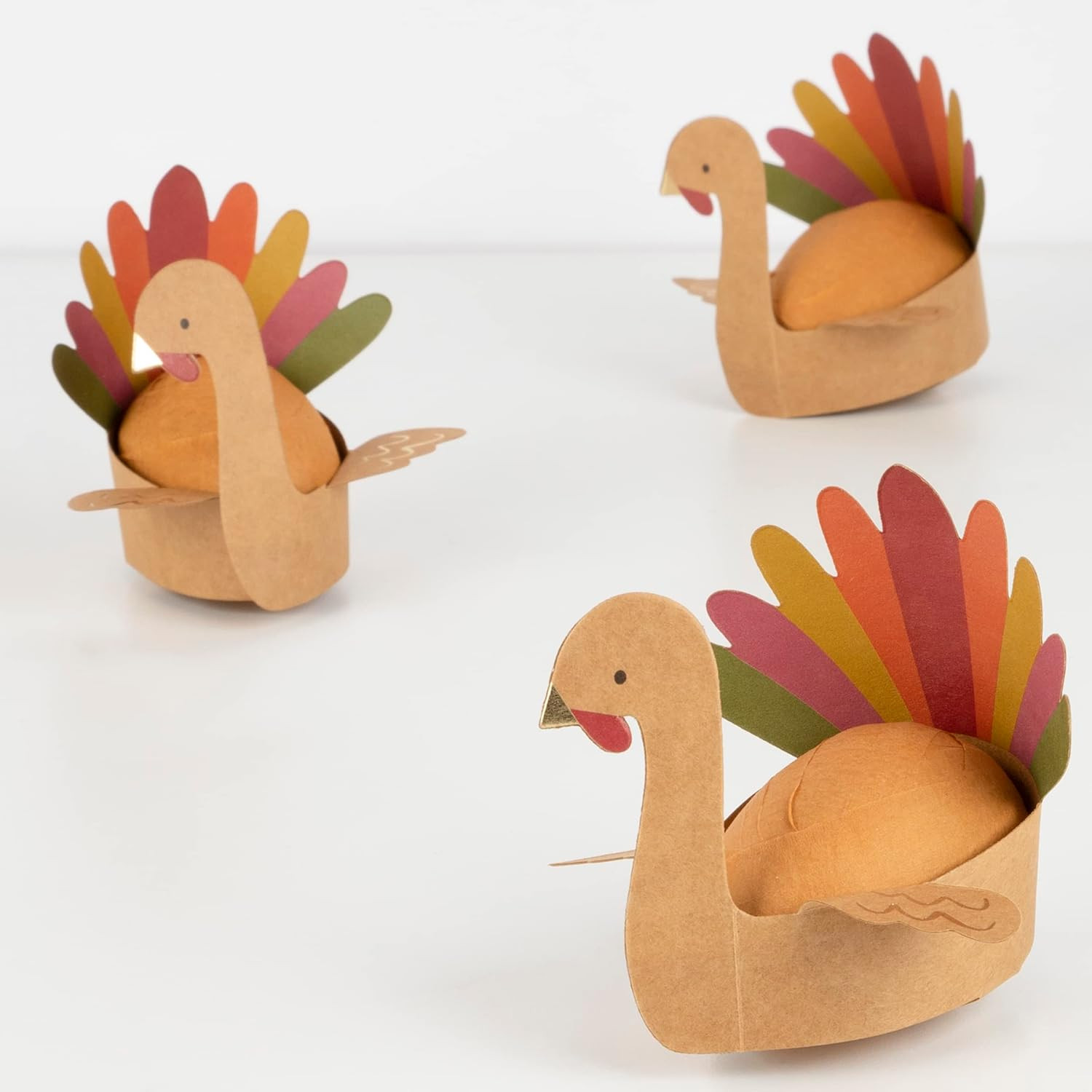 Meri Meri Turkey Surprise Balls (Pack of 3), Thanksgiving Table Decor | Amazon (US)