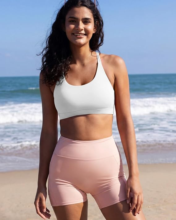 RUNNING GIRL Sports Bras for Women,Padded Sports Bra Tank Top Sexy Crisscross Back High Impact Lo... | Amazon (US)
