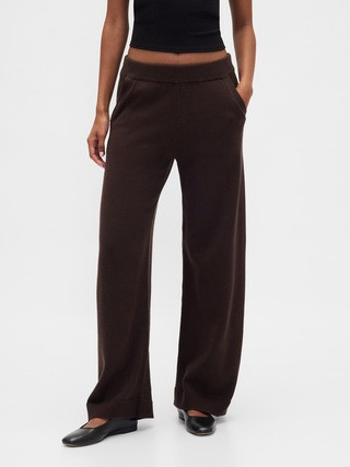 100% Cotton Relaxed Sweater Pants | Gap (US)