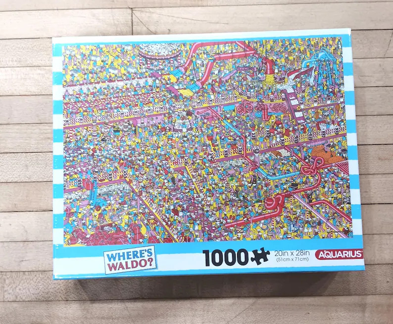 Where's Waldo 1000 Piece Puzzle – Cake Factory Chaos | Etsy (US)