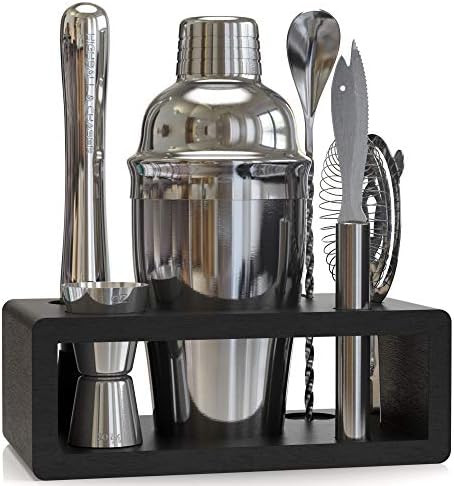 Highball & Chaser Elite 6-Piece Cocktail Shaker Set: Complete Bartender Kit for Home Bar Stainless S | Amazon (US)