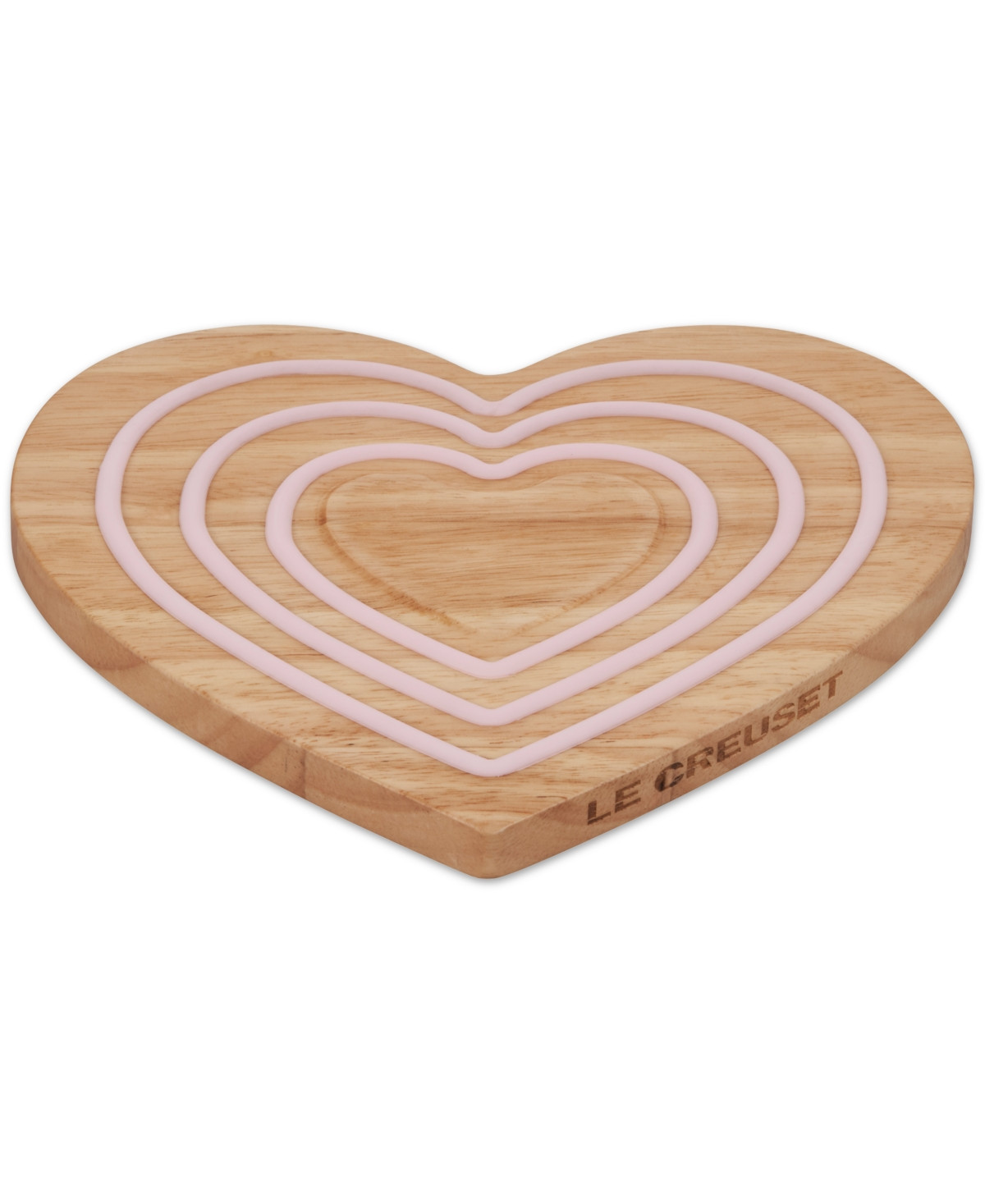 Le Creuset Heart Shaped Magnetic Wood Trivet, 8" - Wood | Macy's