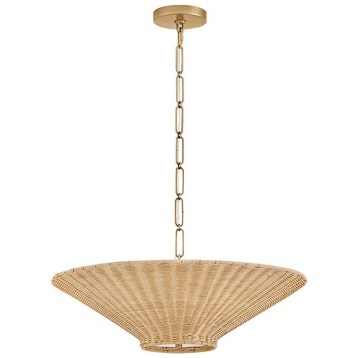 Hinkley Interior Delia Small Convertible Chandelier 23.5" Heritage Brass | Lamps Plus
