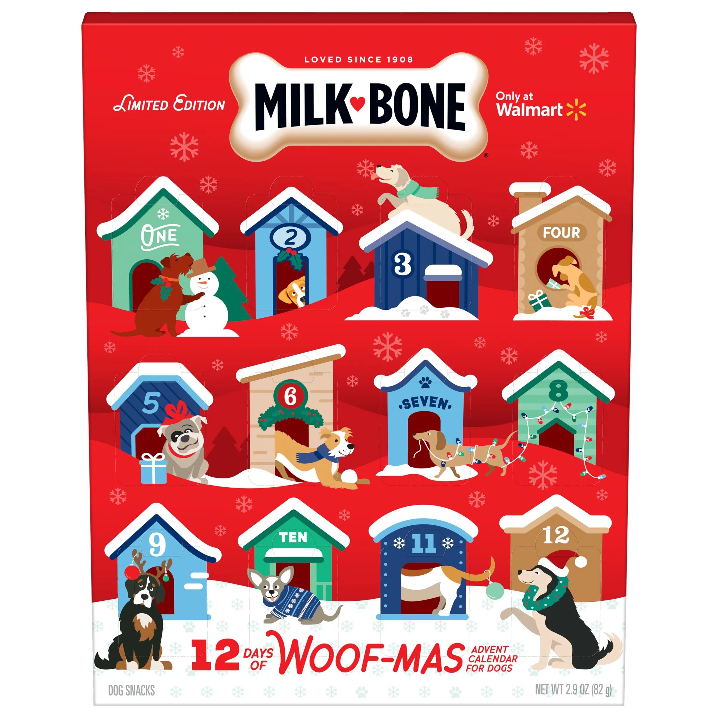 Milk-Bone 12 Days of Woofmas Advent Calendar for Dogs, 2.9 oz. Box | Walmart (US)