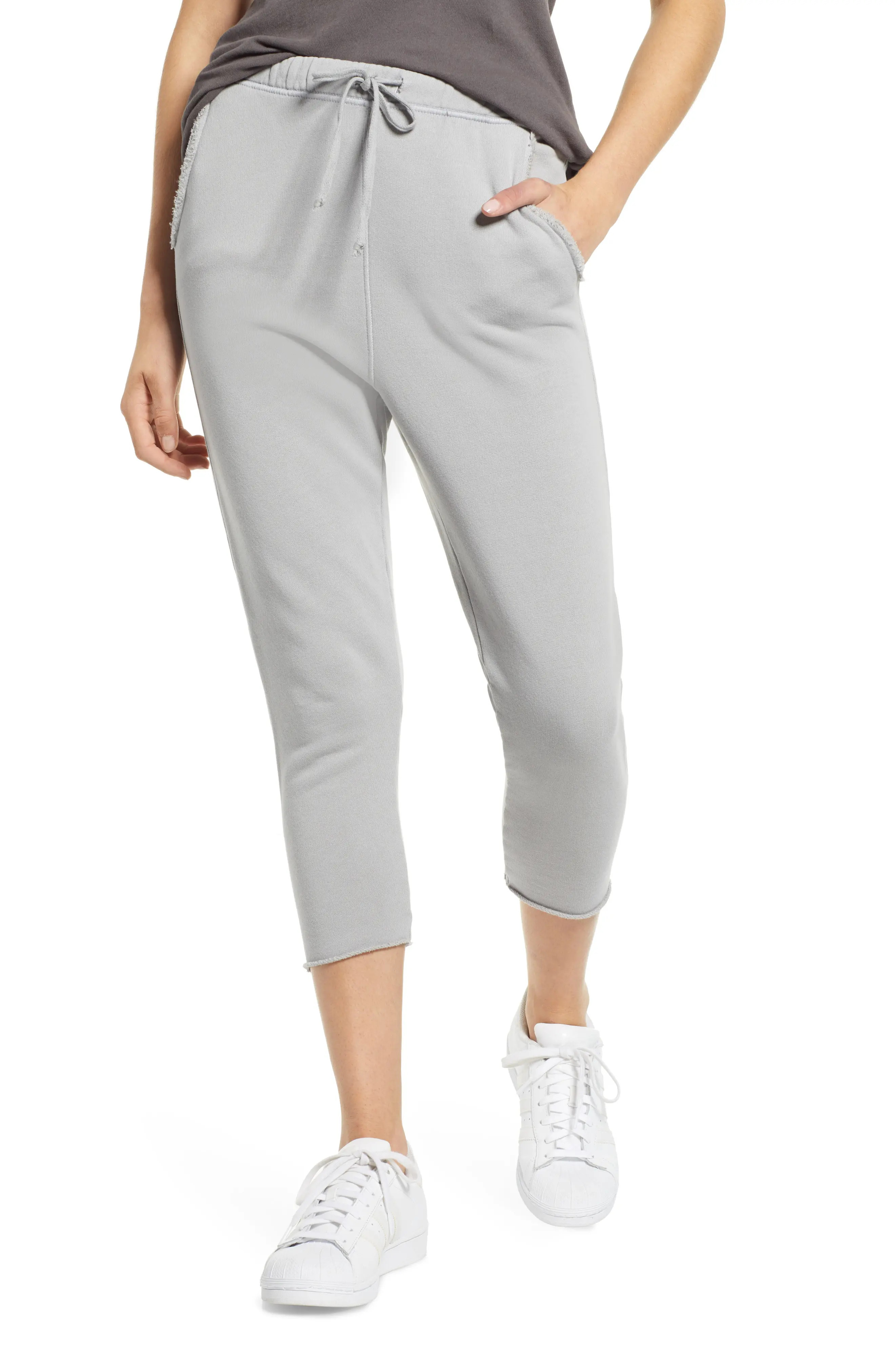Women's Frank & Eileen Tee Lab Crop Sweatpants, Size X-Small - Grey | Nordstrom
