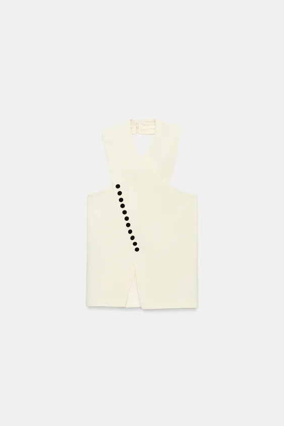 CROSSOVER HALTER VEST | Zara US