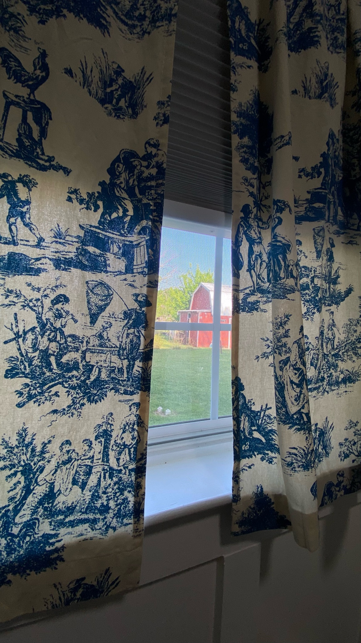 Beautiful. French toile curtains. Elegant window treatment. Farmhouse core. 

#LTKFindsUnder50 #LTKHome