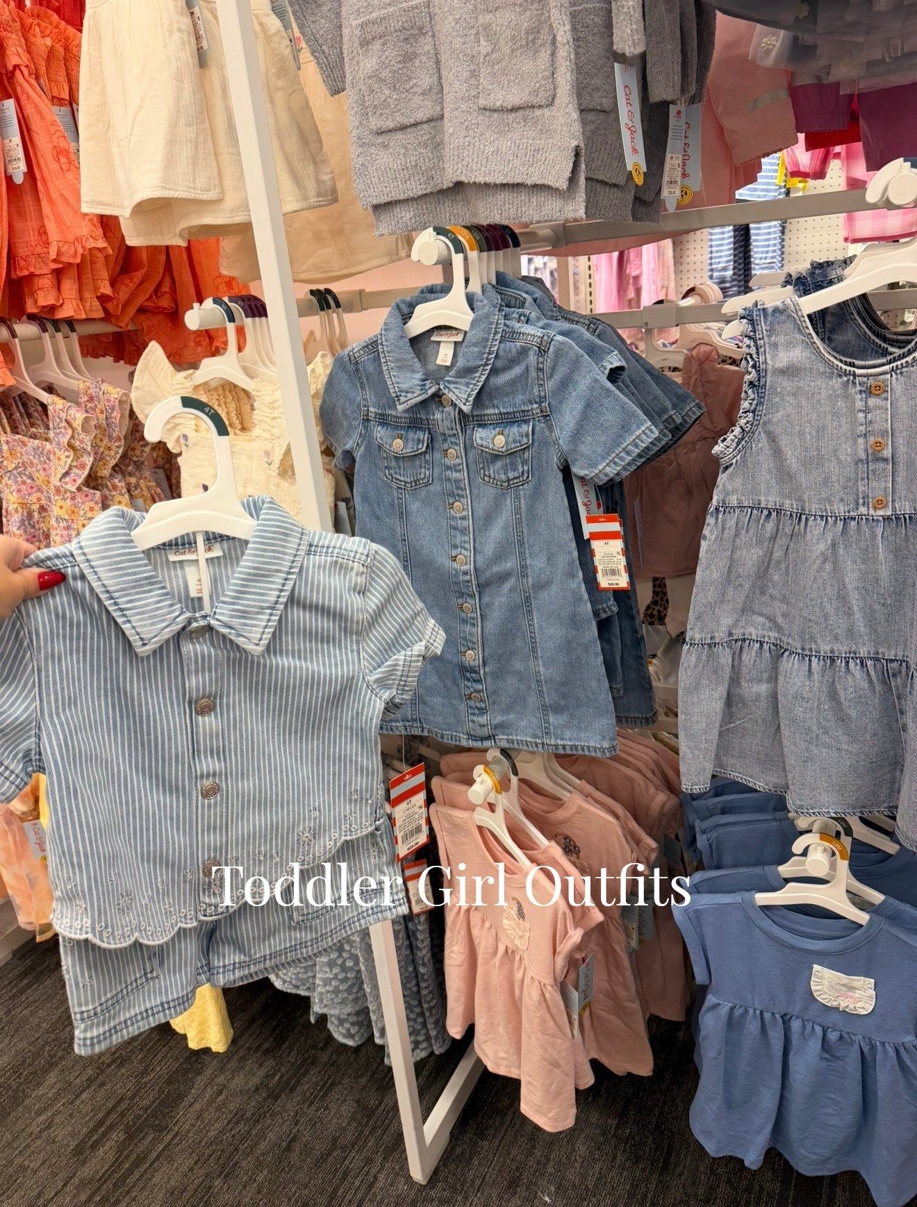 Target kids outfits, toddler girl denim dress. Toddler dress from target. Summer outfits 

#LTKKids #LTKootd #LTKBaby