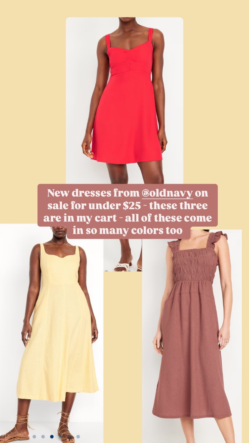 So many new arrivals from Old Navy - and these dresses under $25 caught my eye! 

#LTKStyleTip #LTKSpringSale #LTKFindsUnder50