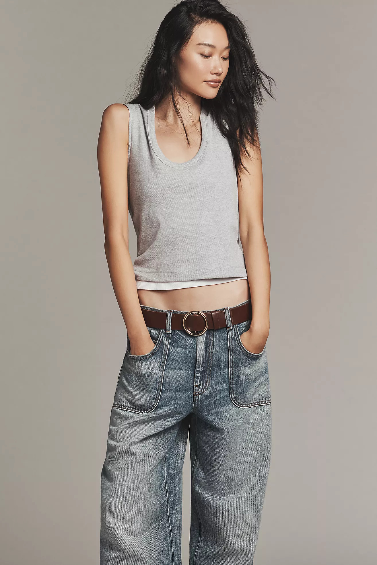 The Jenna Mid-Rise Relaxed Jeans by Pilcro | Anthropologie (US)