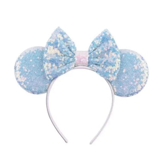 Cinderella Sequin Mickey Minnie Ears Headband / Minnie Inspired Princess Ears / Minnie Headband | Walmart (US)