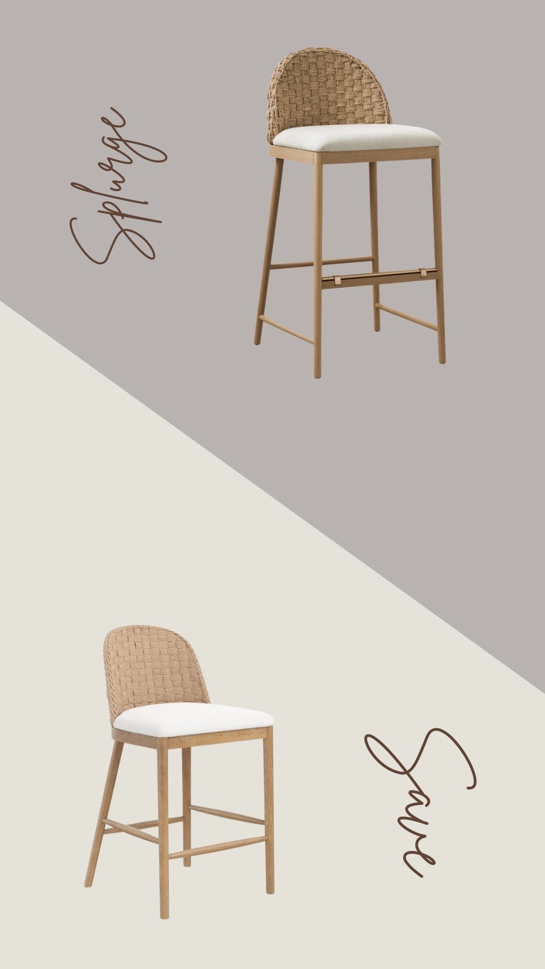 Linked both the splurge and the save option for these stools. 🤍

#LTKHome