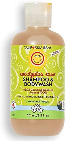 California Baby Eucalyptus Ease Shampoo and Body Wash - Hair, Face, and Body, Gentle, Allergy Tes... | Amazon (US)