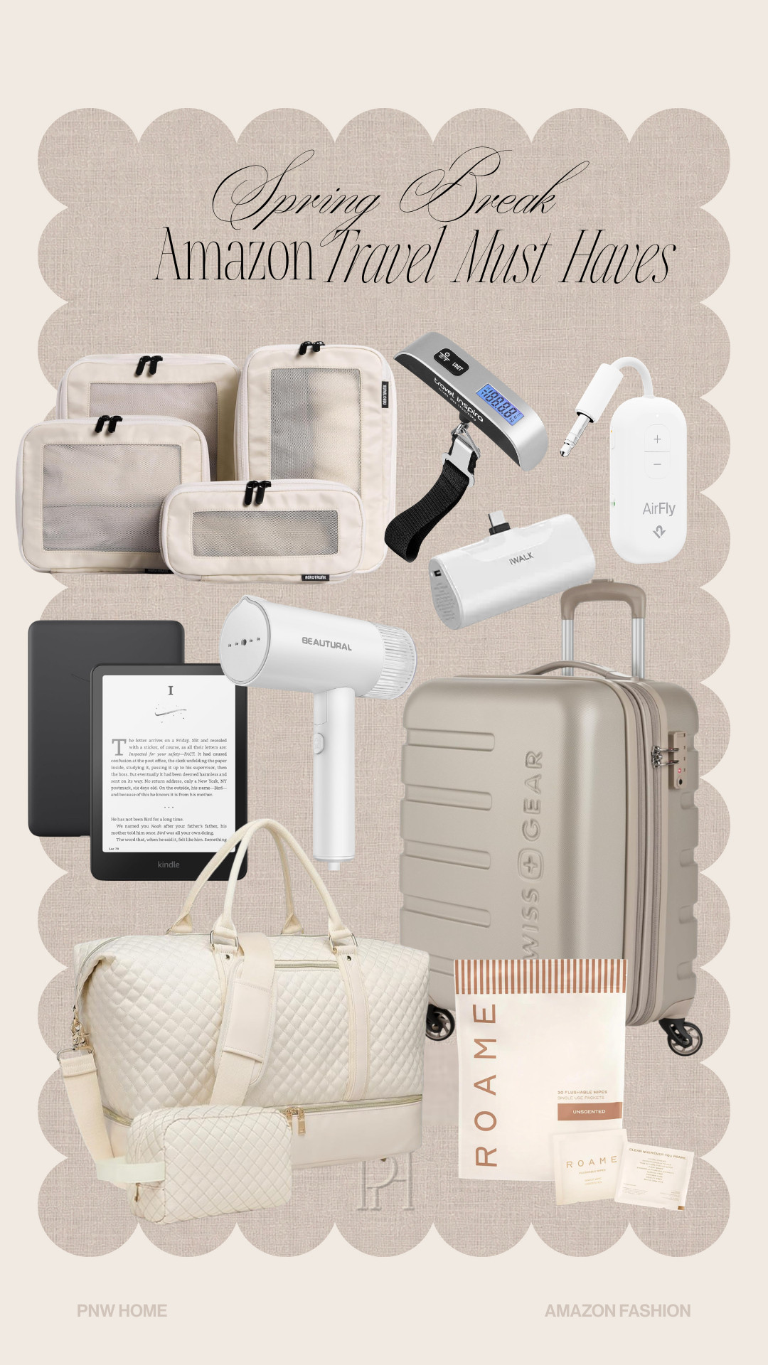 Travel must haves for spring break from Amazon!

duffle bag, overnight bag, weekender bag, luggage, e-reader, kindle, packing cubes, bluetooth amplifier, luggage scale, portable charger, cordless phone charger, flushable wipes, portable steamer, clothing steamer, travel essentials, spring break travel 

 #LTKgrwm #LTKSeasonal #LTKTravel
