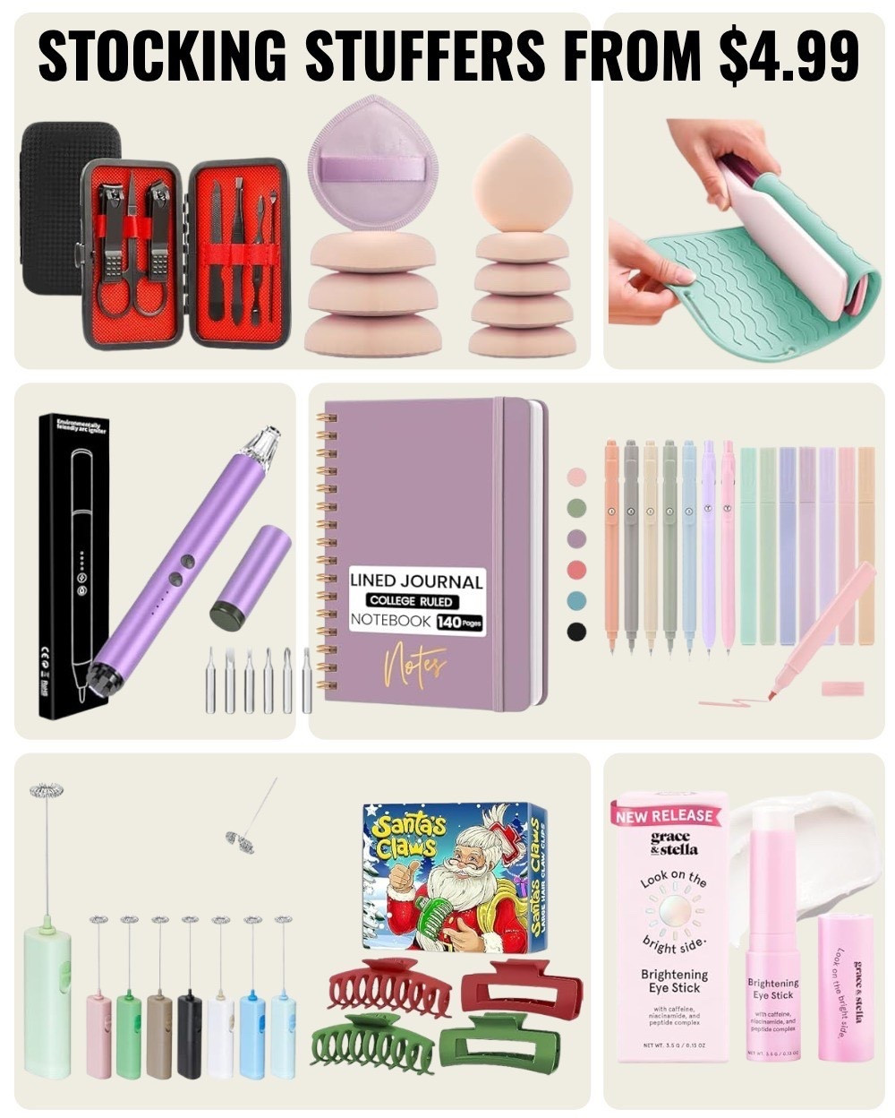 Stocking stuffers from $4.99 are perfect for him, her, mom, sister, brother, girlfriend, boyfriend and more!

#LTKGiftGuide #LTKFindsUnder50 #LTKHoliday