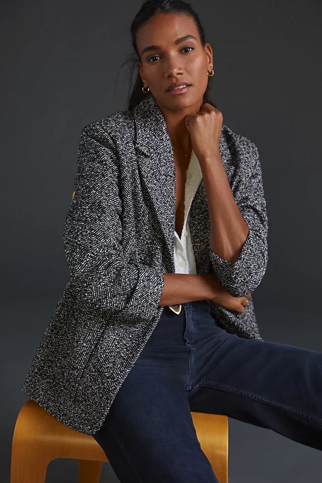 Relaxed Patch-Pocket Blazer | Anthropologie (US)