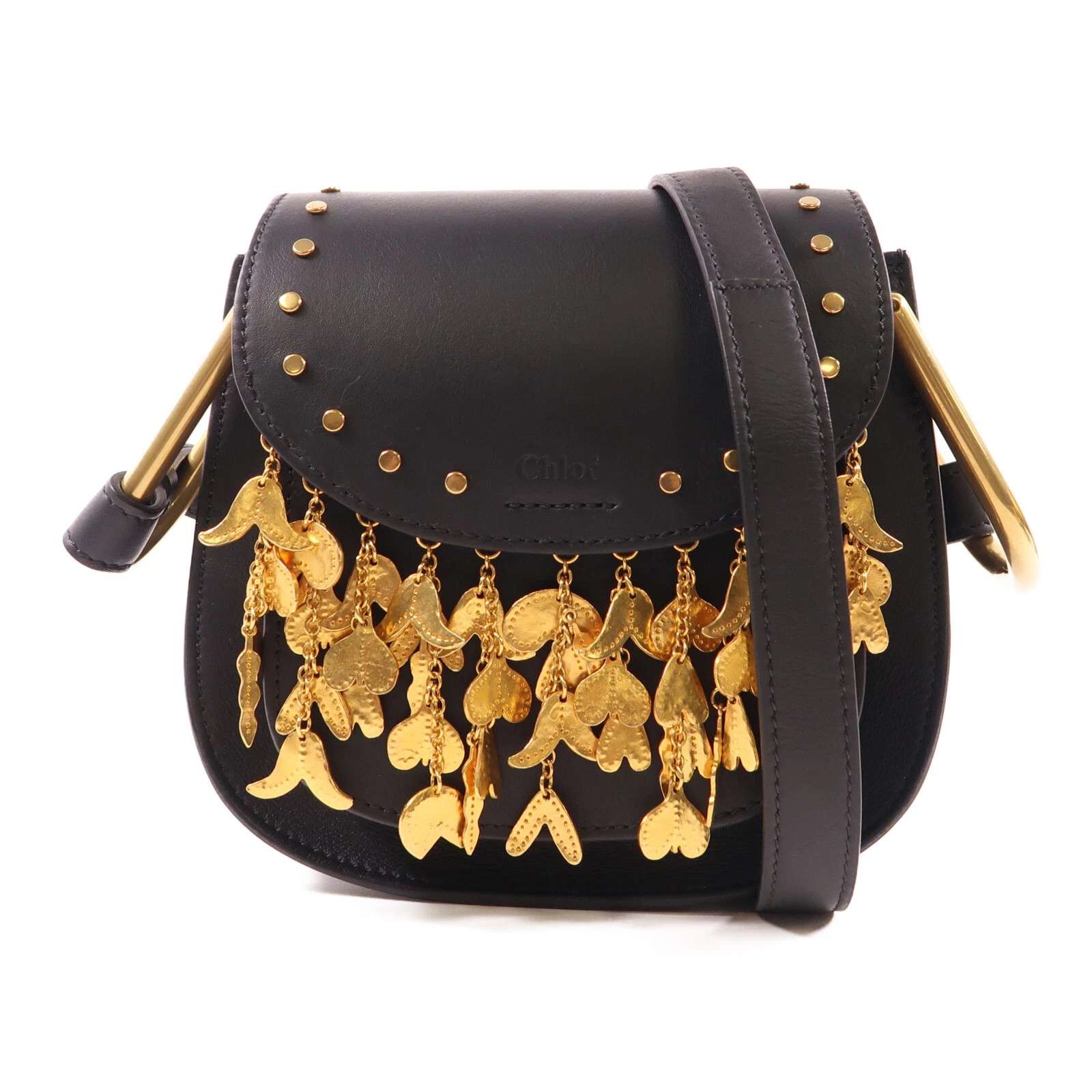 Chloe GHW Hudson Bag Shoulder Bag Calfskin Leather Black  | eBay | eBay US