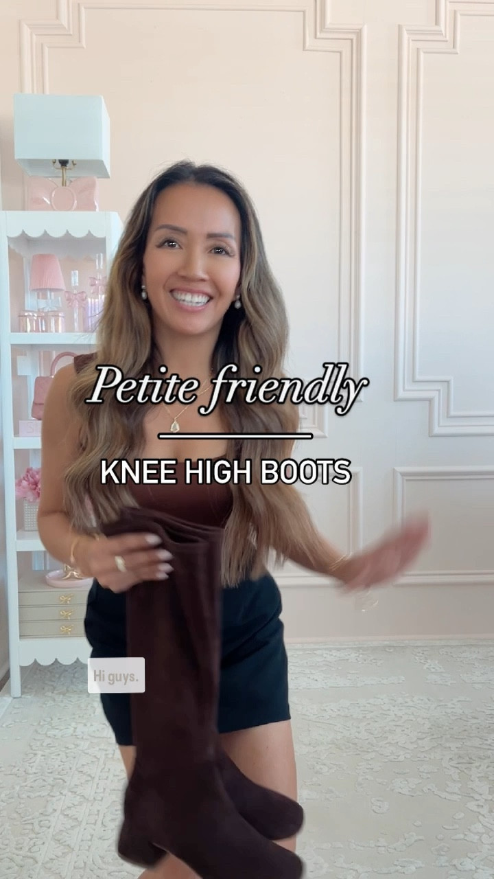 Finally found a pair of comfy petite friendly knee high boots with a small circumference and low heel! These are buttery soft suede and super comfy for all day wear! 

Also comes in black suede (ordered) and runs true to size. Size up if you need to wear thicker socks. 

#LTKFallSale #LTKVideo #LTKShoeCrush