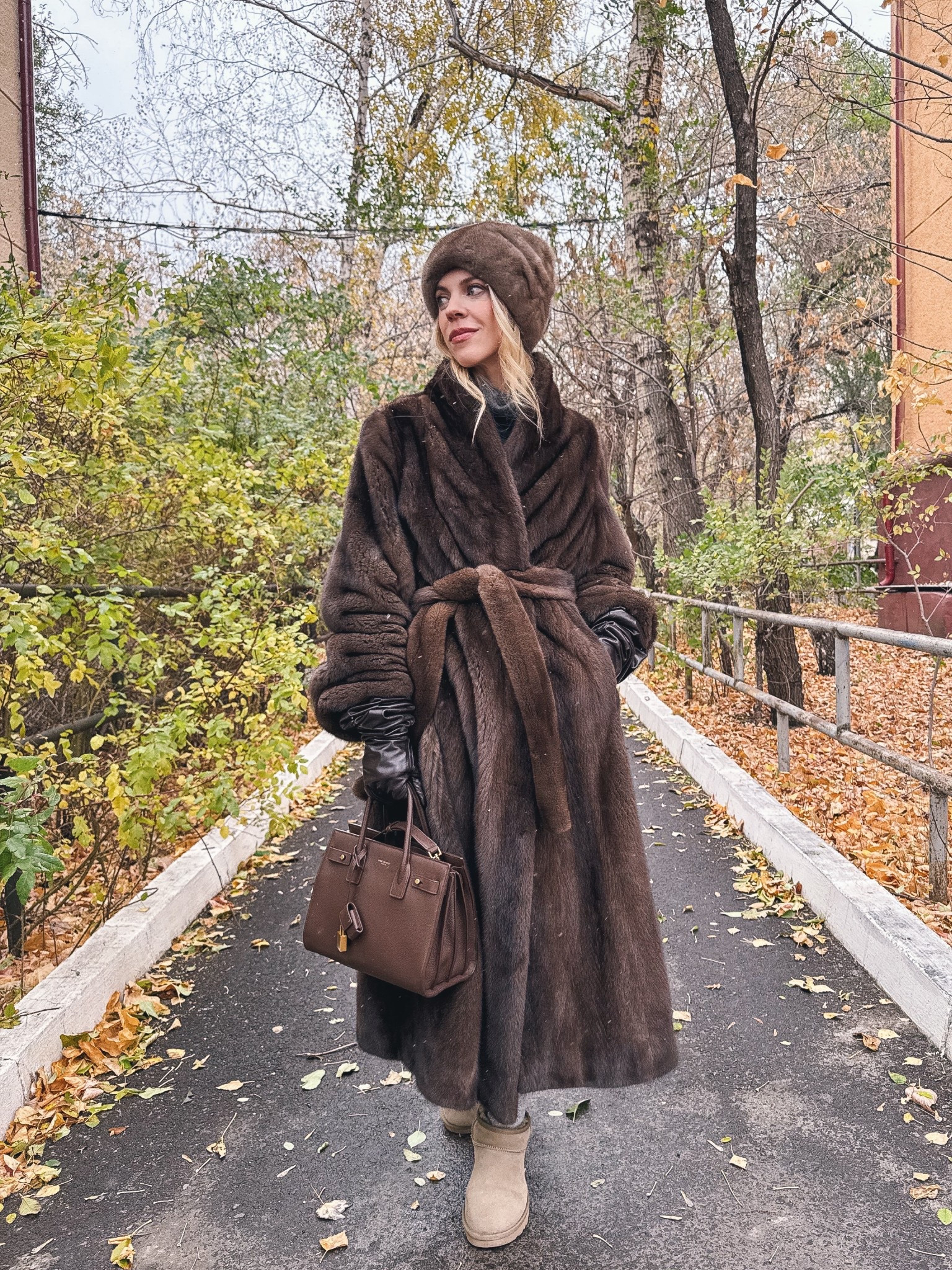 Brown fur coat outfit, winter fashion, long brown leather gloves, Ugg ultra mini boots, cozy style, mink coat

#LTKShoeCrush #LTKOver40 #LTKSeasonal