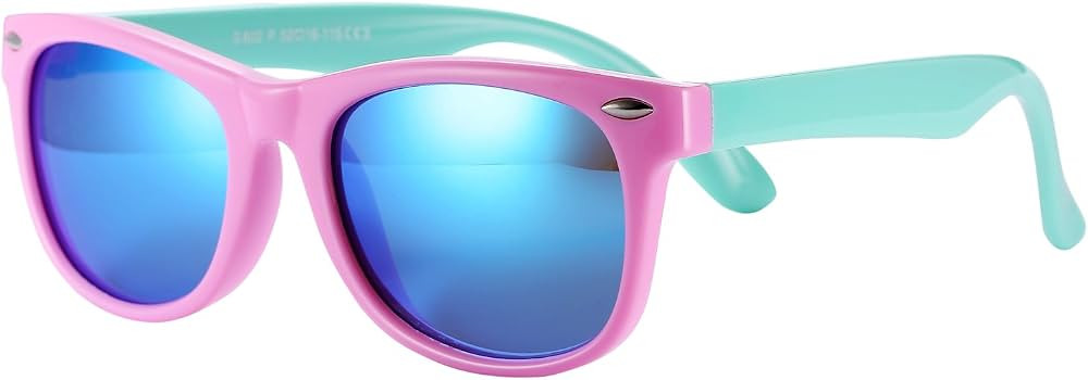 Pro Acme TPEE Rubber Flexible Kids Polarized Sunglasses for Baby and Children Age 3-10 (Pink Fram... | Amazon (US)