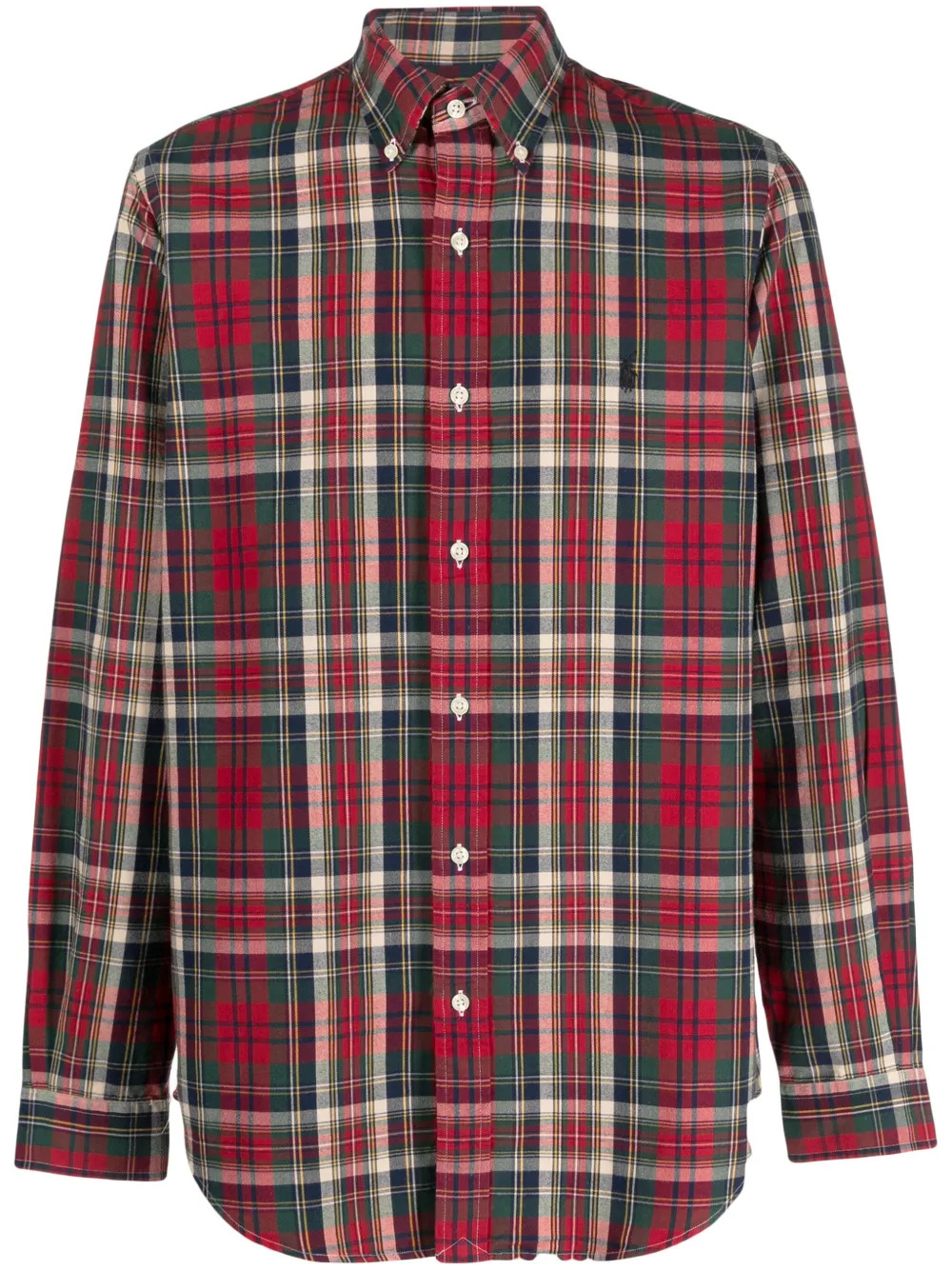 Polo Ralph Lauren check-print Cotton Shirt | Red | FARFETCH UK | Farfetch Global