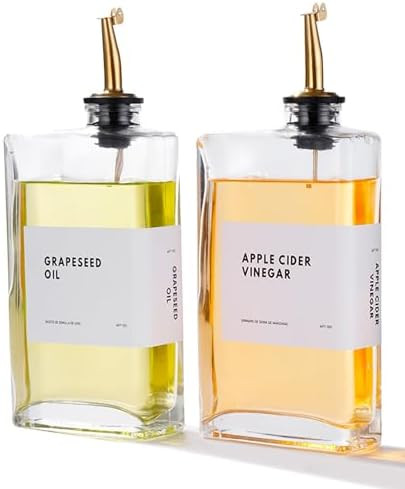 APT 1101 Olive Oil Dispenser for Kitchen, Cooking Oil and Vinegar Dispenser Set, Olive Oil Bottle... | Amazon (US)