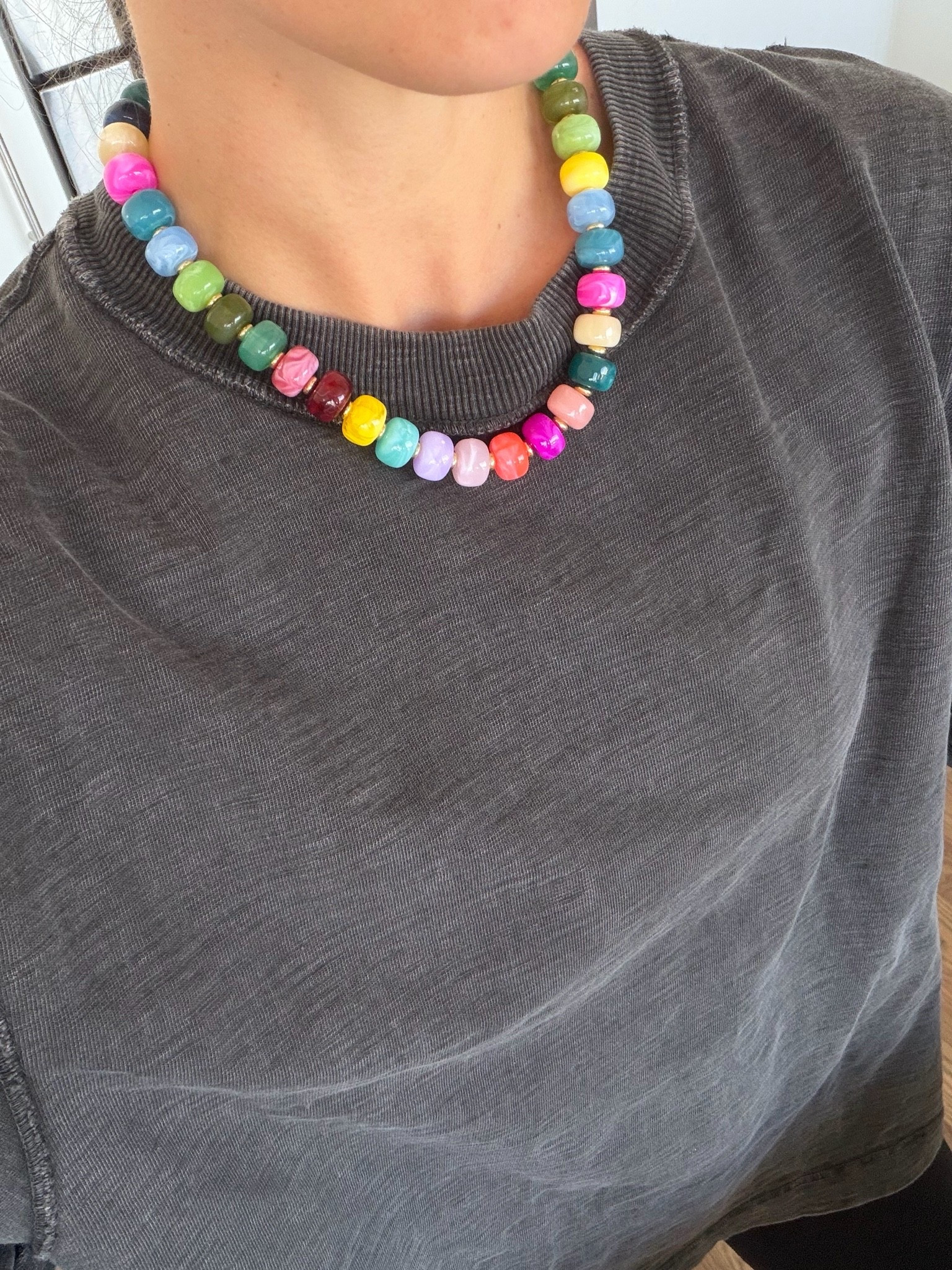 $7 colorful statement necklace!