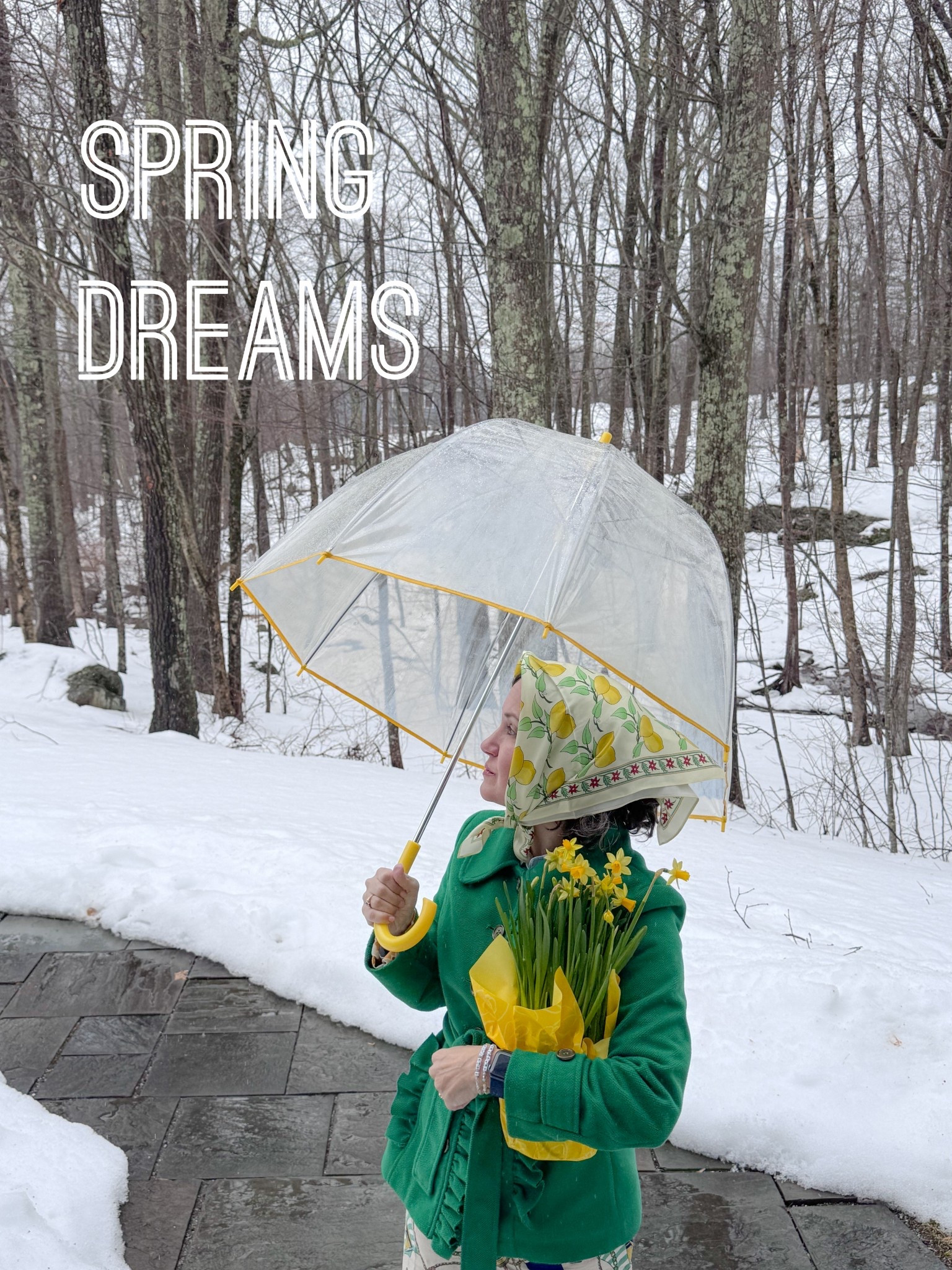 Cheerful colors for spring dreaming. Coat is old ModCloth. 

#LTKdayinmylife #LTKOver40 #LTKSeasonal