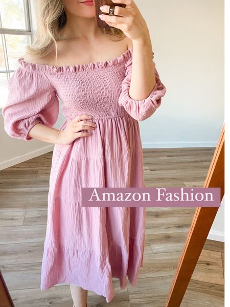 Amazon fashion. Pink dress. Spring dress. 

#LTKSeasonal #LTKFind #LTKsalealert