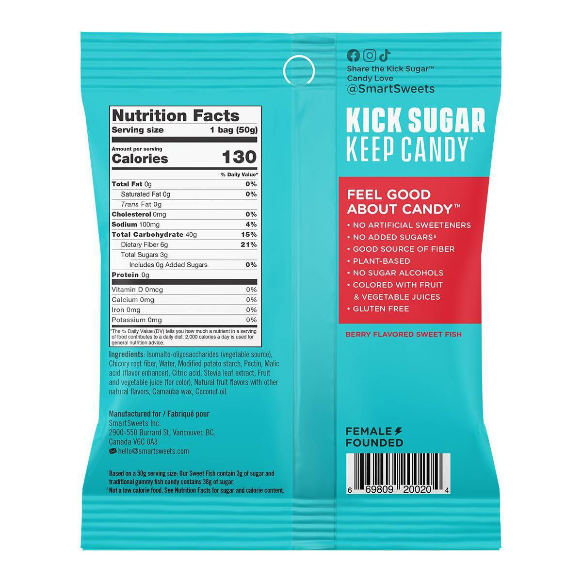 SmartSweets Sweet Fish Soft and Chewy Candy - 1.8oz | Target