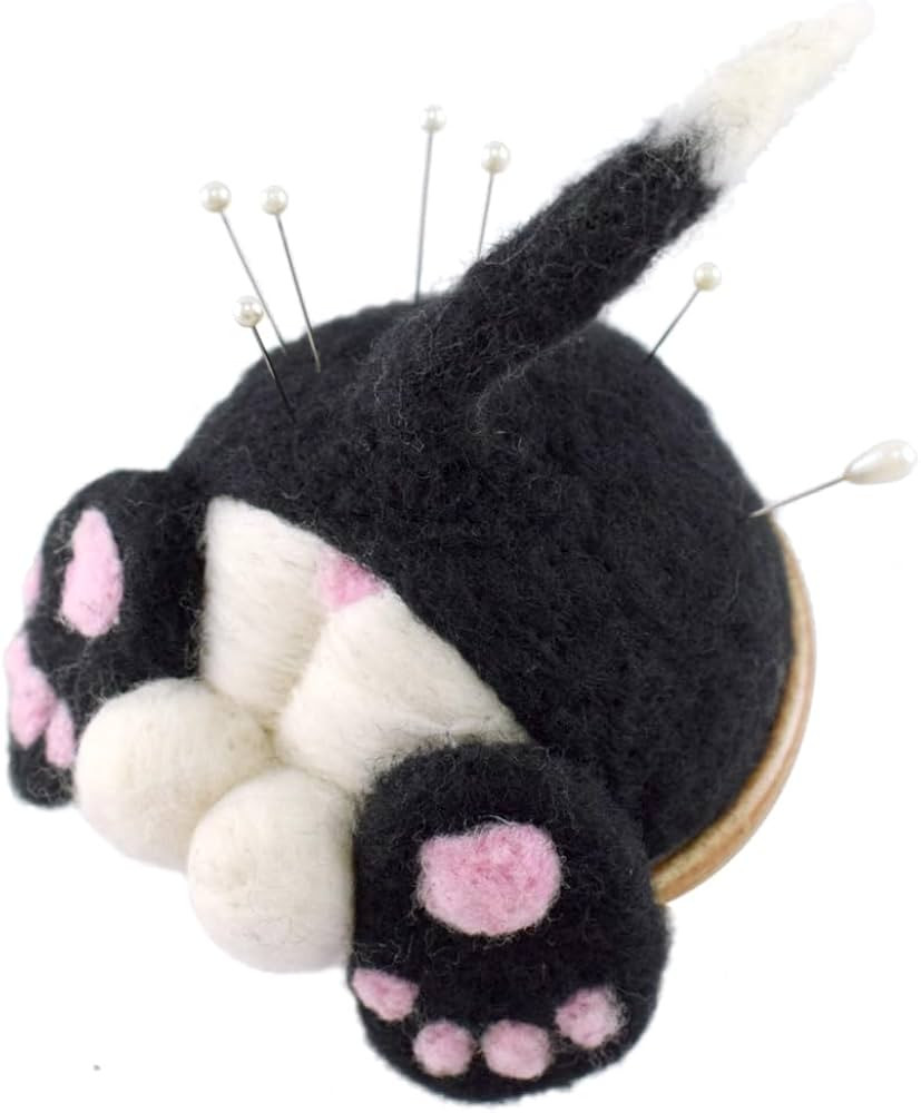 Cat Butt Pincushion - American Handmade Felted Wool and Stoneware Pottery | Amazon (US)