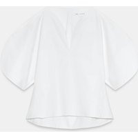 Zara - Zw Collection Limited Edition Poplin Top - White - Xs - Woman | Zara US