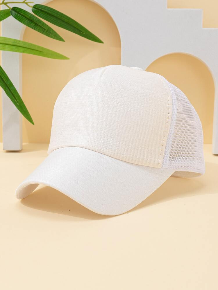 1pc Toddler Kids Solid Adjustable Casual Trucker Hat For Outdoor | SHEIN