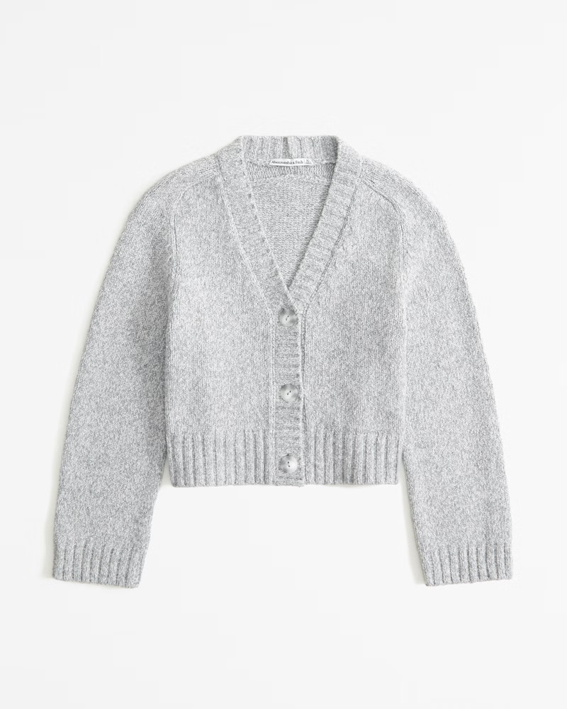 Cotton-Blend Short Cardigan | Abercrombie & Fitch (US)