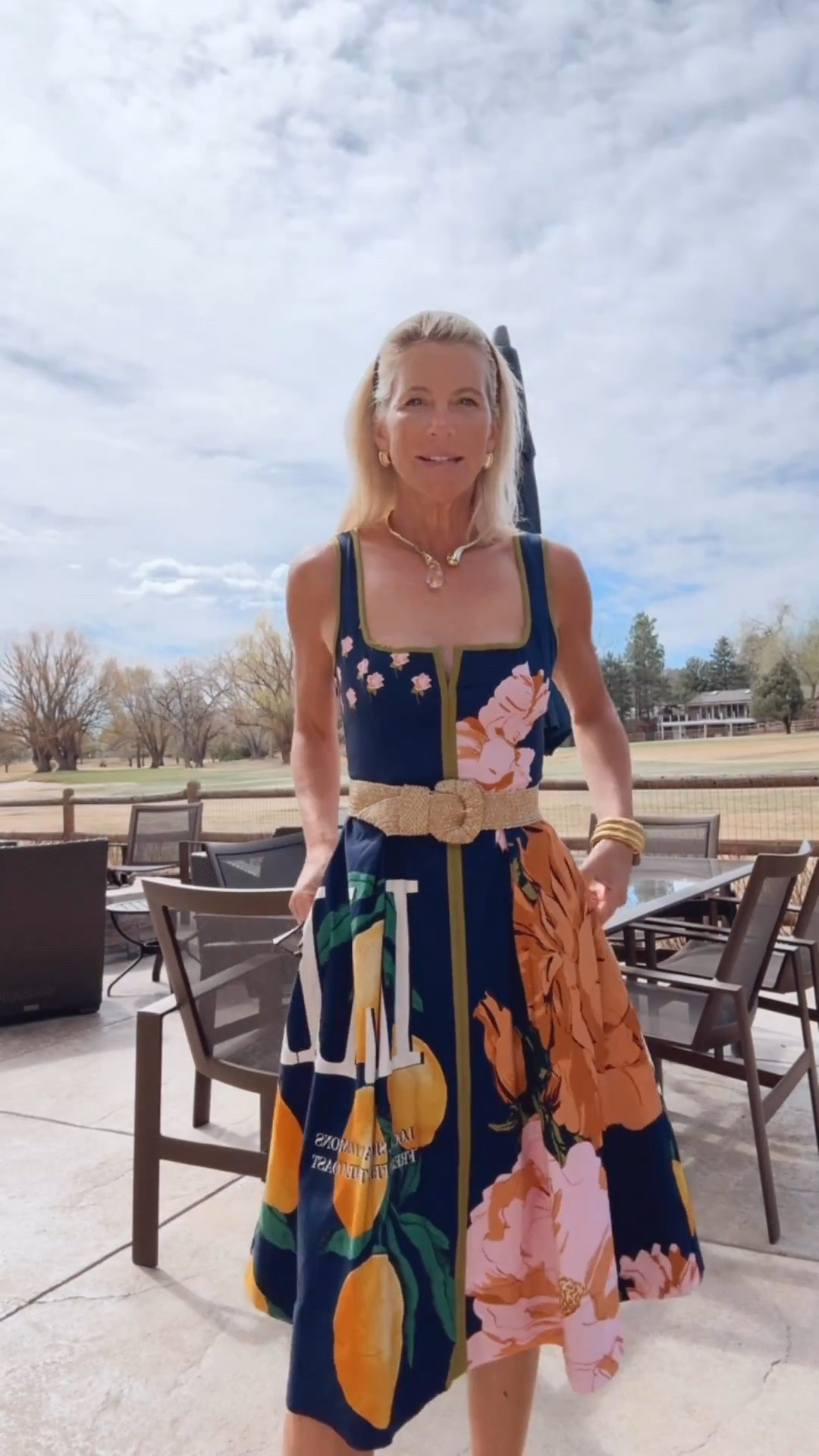 Floral summer dress outfit with belt for birthday party. 

#LTKOver40 #LTKootd #LTKmomlife