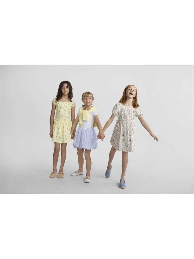 Weekend Academy Girls Cotton Corset Dress, Sizes 4-18 | Walmart (US)