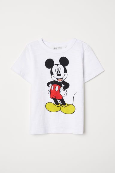 H & M - T-shirt with Printed Motif - White | H&M (US + CA)