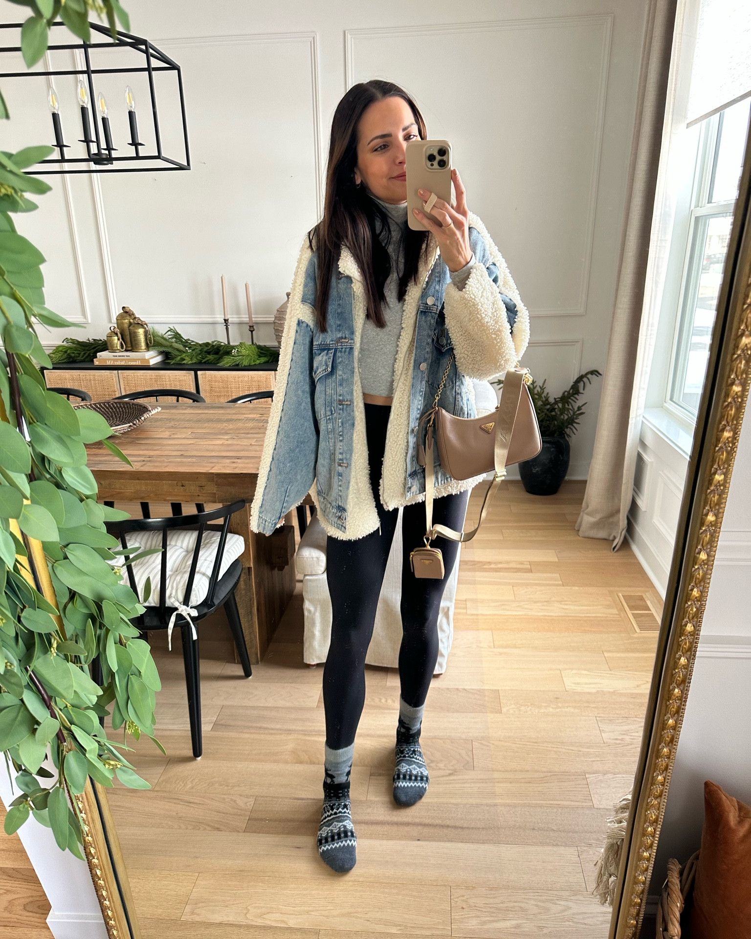 Jacket: sized up to a M
Turtleneck long sleeve: true to size S
Leggings: sized up to a 4

Cozy cabin socks

#LTKunder100 #LTKitbag #LTKSeasonal