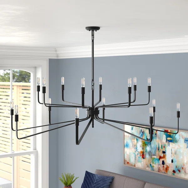 Anacelia 16 - Light Dimmable Tiered Chandelier | Wayfair North America