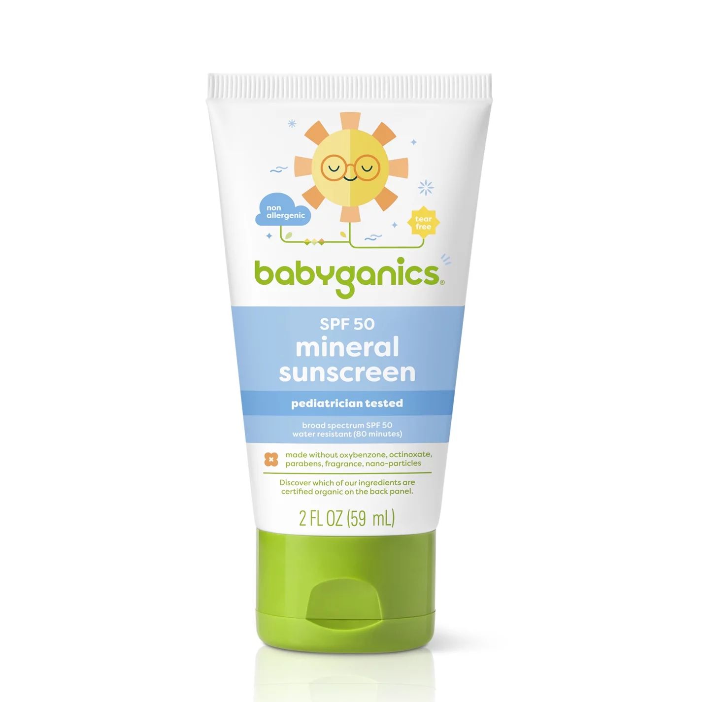 Babyganics Mineral Sunscreen Lotion, SPF 50, 2 fl oz | Walmart (US)