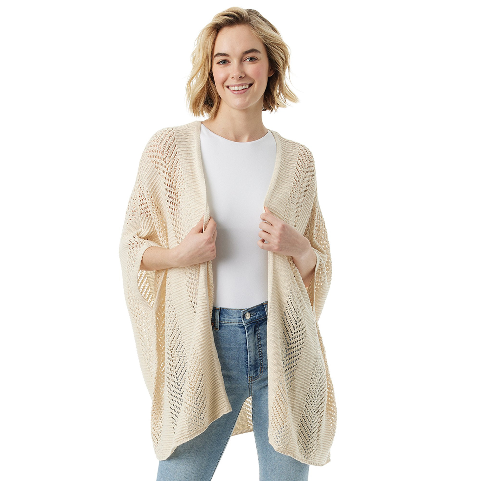 Jessica Simpson Women's and Women's Plus Textured Kimono - Walmart.com | Walmart (US)