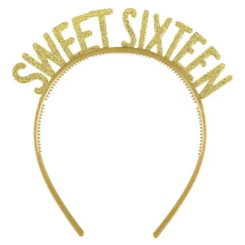 Sweet 16 'Blush' Glitter Headbands (6ct) | Walmart (US)