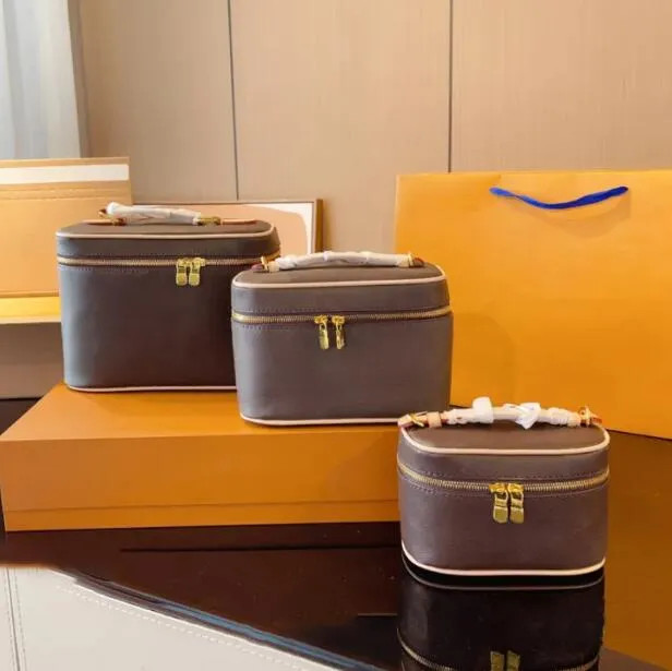 2025 Leather Pouch Cosmetic Makeup Cases Women Large Designer Woman Handbag Crossbody Toiletry Ba... | DHGate