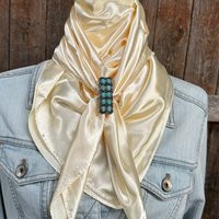 35x35"" Solid Cream Wild Rag/Scarf - W216 Slide Wrsc11I | Etsy (US)